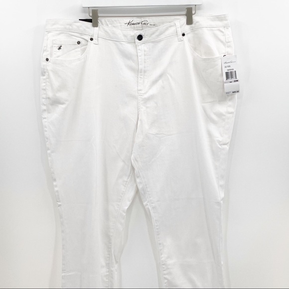 Kenneth Cole Slim Fit White Jeans - Picture 3 of 8